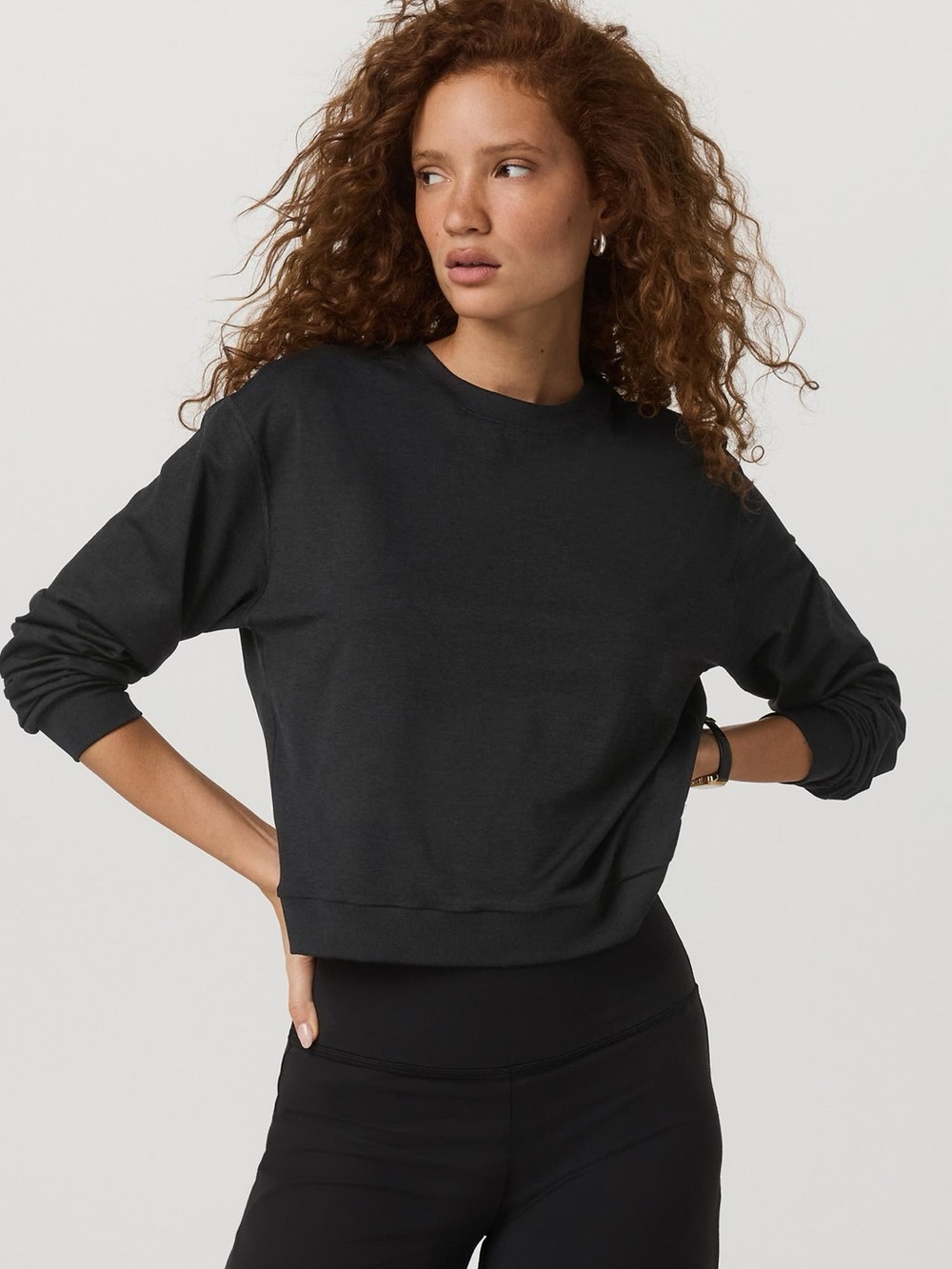 Vuori Long Sleeve Top In Dark Gray Size XSmall